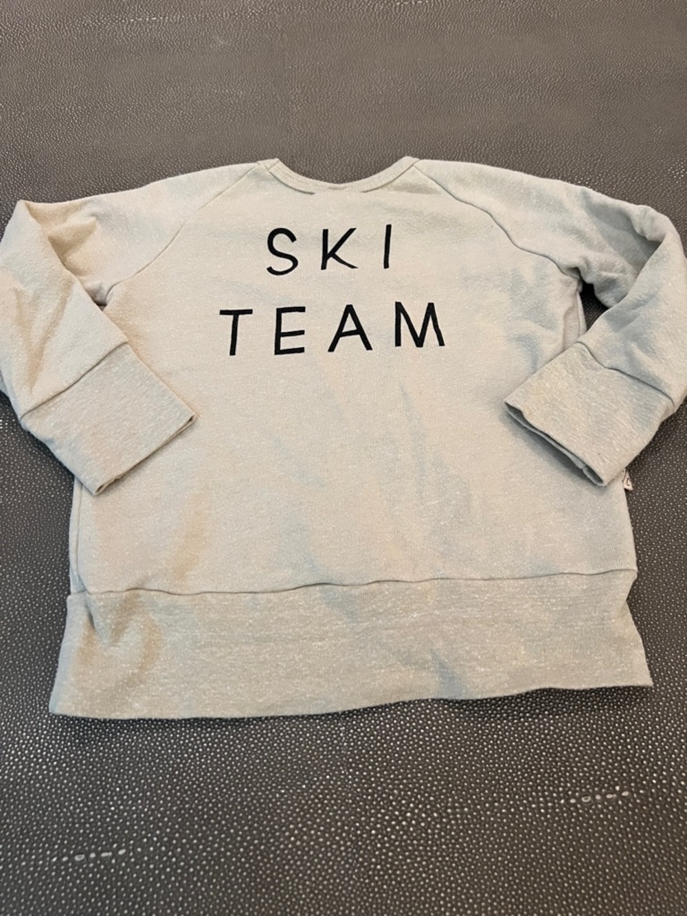 Light Heather 'SKI TEAM' Pullover Sweatshirt